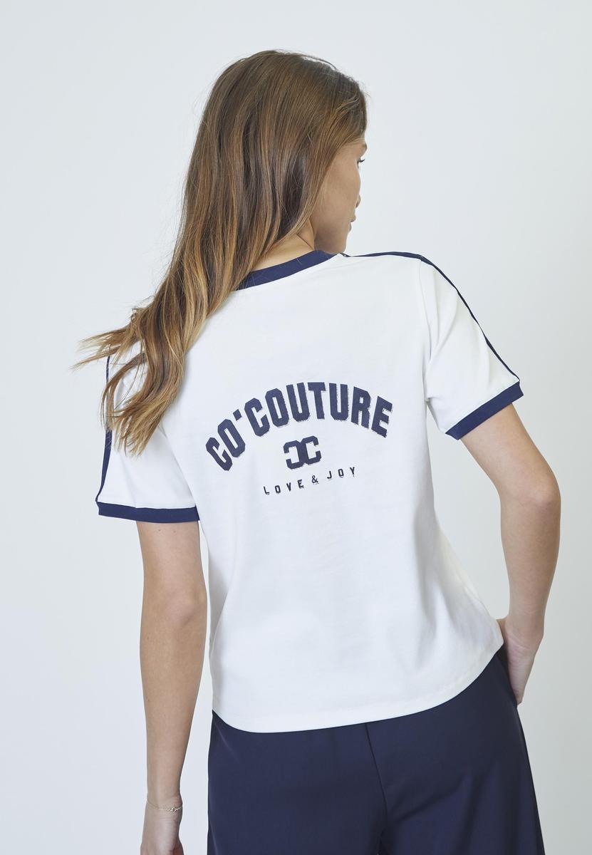 EdgeCC Stripe V - Tee - Navy - Co'couture