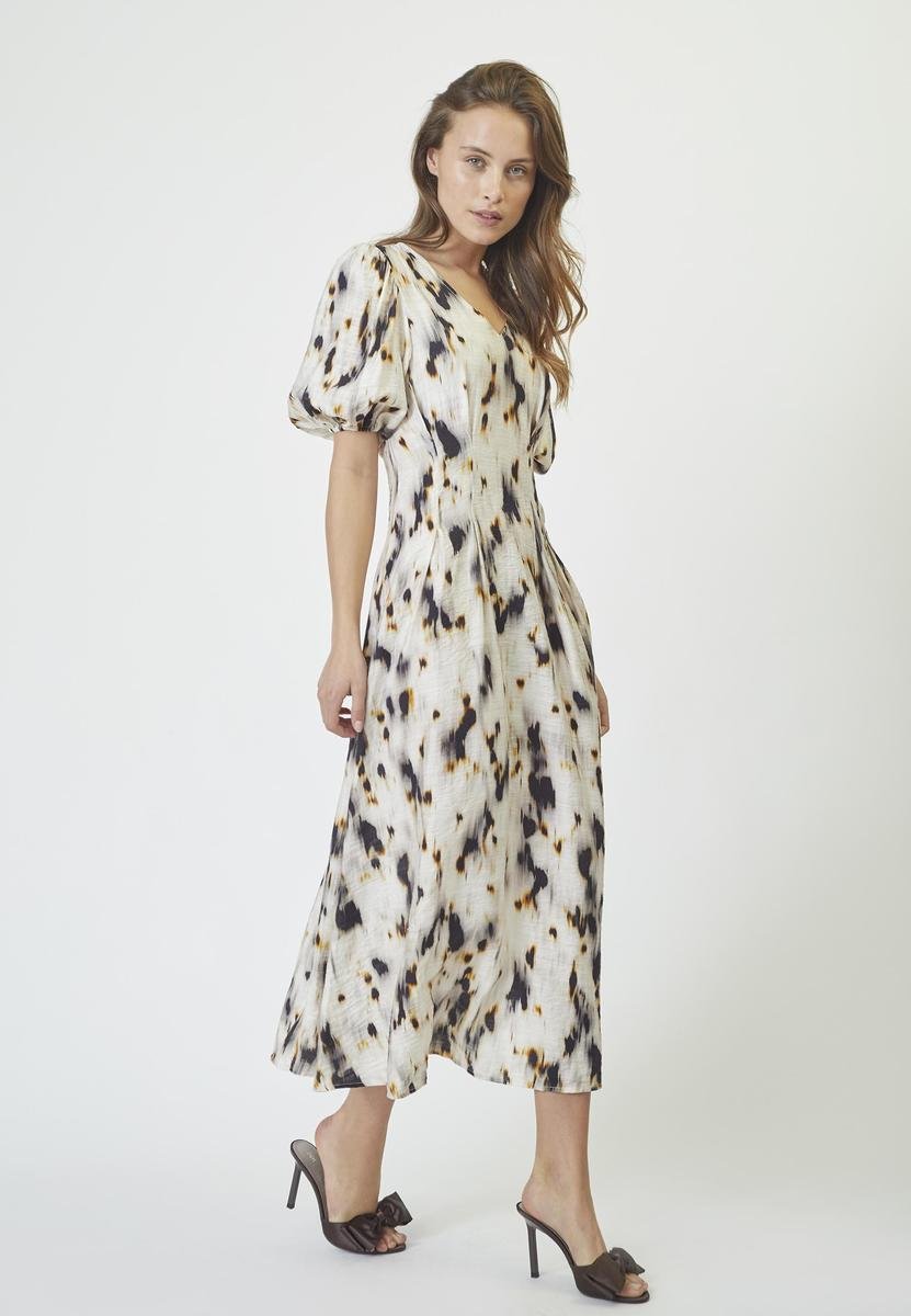 ElisaCC Pleat Dress - Bone - Co'couture