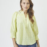 EmmaCC Frill SS Blouse - Citrus - Co'couture