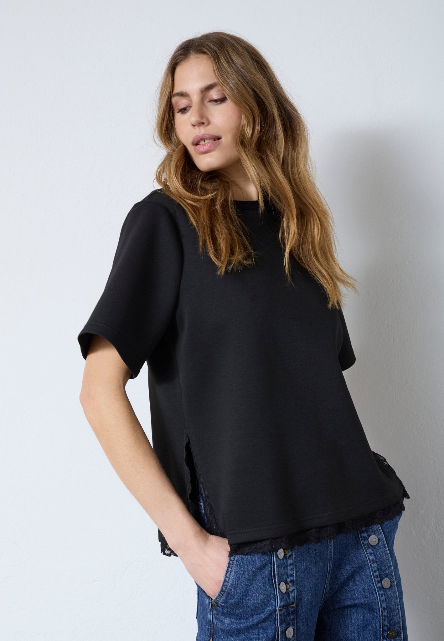 EviCC Lace Tee - Black - Co'couture