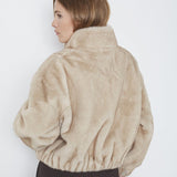 FeraCC Faux Fur Jacket - Creme - Co'couture