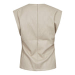 GittCC Pleat Top - Bone - Co'couture