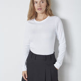 GrannyCC Embroidery LS Tee - White - Co'couture