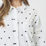 HeartCC Oversize Shirt - White - Co'couture