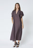 HeraCC SS Frill Dress - Mocca