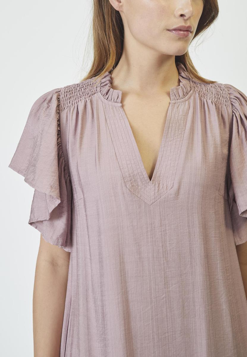 HeraCC SS Frill Dress - Old Rose - Co'couture