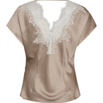 IdunCC Lace SS Blouse - Bisquit - Co'couture