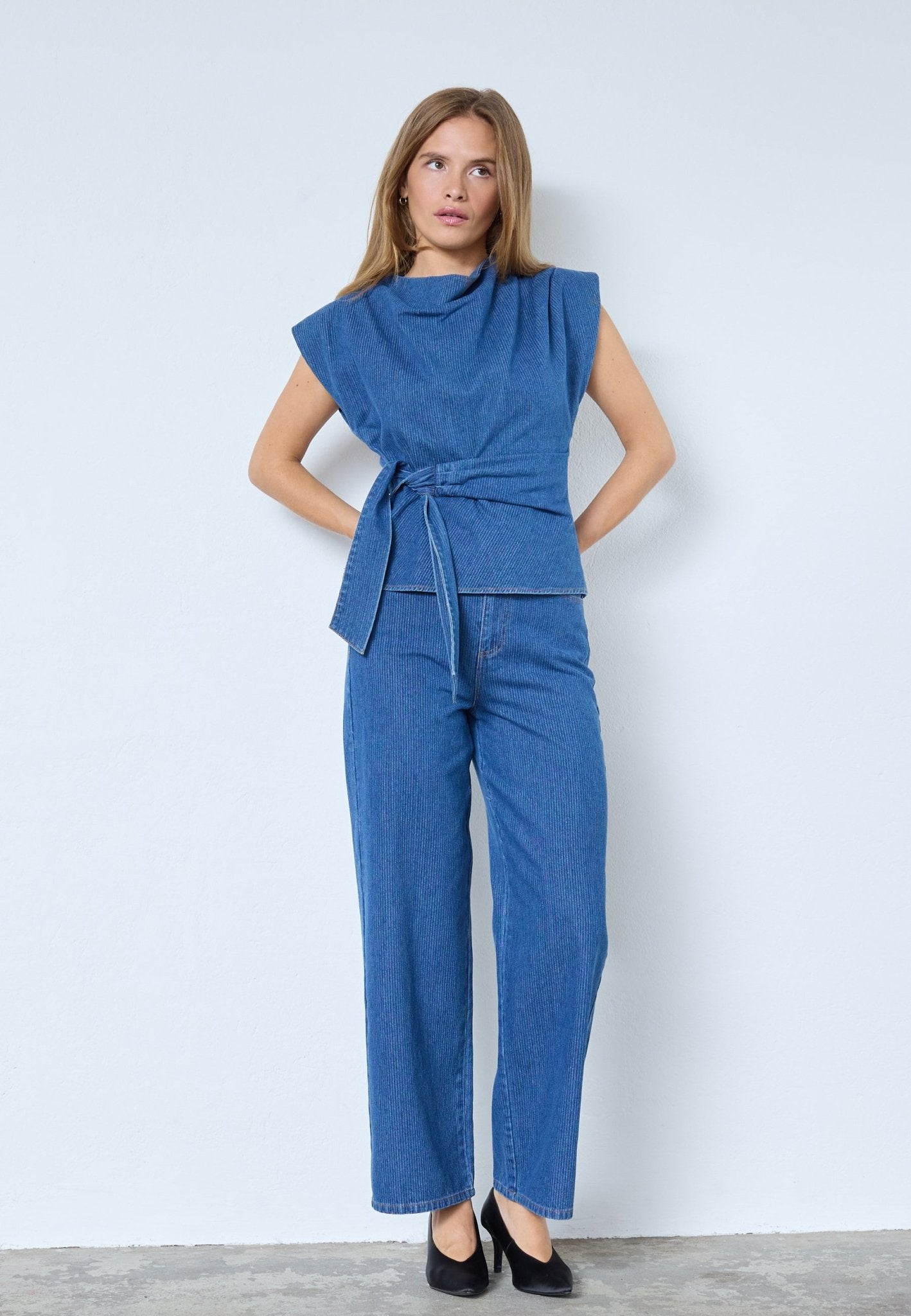 KimmyCC Belt Jeans - Dark Denim - Co'couture