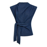 KimmyCC Pleat Top - Dark Denim - Co'couture