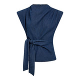 KimmyCC Pleat Top - Dark Denim - Co'couture