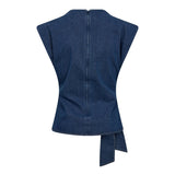 KimmyCC Pleat Top - Dark Denim - Co'couture