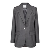 LiamCC Fitted Blazer - Mid Grey - Co'couture