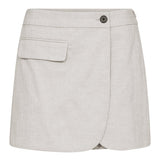 LisaCC Linen Wrap Skort - Bone - Co'couture
