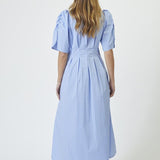 MicaCC Stripe Pleat Dress - Pale Blue - Co'couture