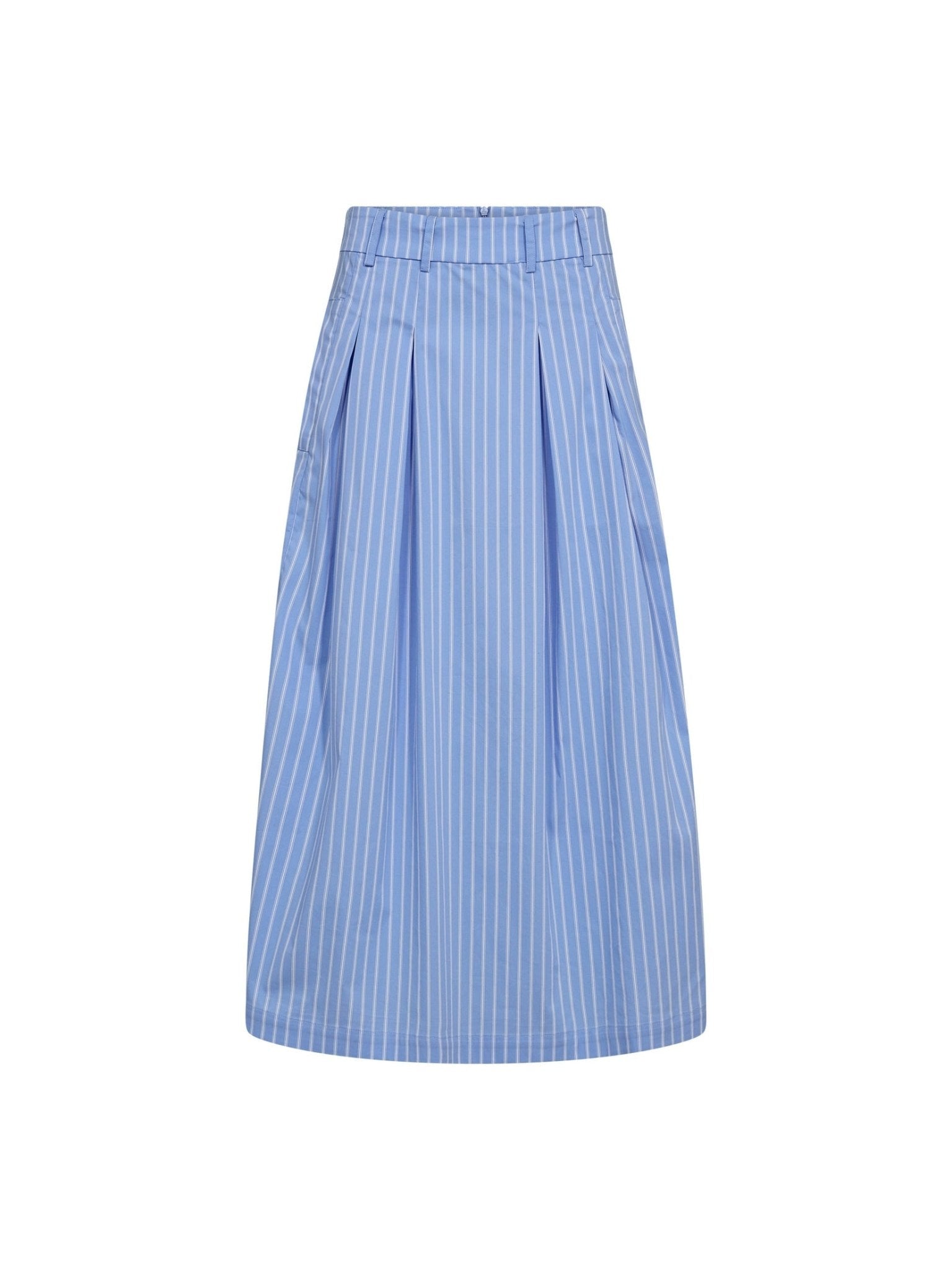 MicaCC Stripe Pleat Skirt - Pale Blue - Co'couture