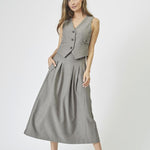 NanaCC Pleat Skirt - Mink - Co'couture