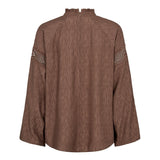 NaraCC Balloon Blouse - Chocolate - Co'couture