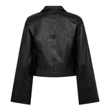 PhoebeCC Leather Zip V - Shirt - Black - Co'couture