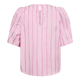 RosalinaCC Stripe SS Blouse - Pale pink - Co'couture
