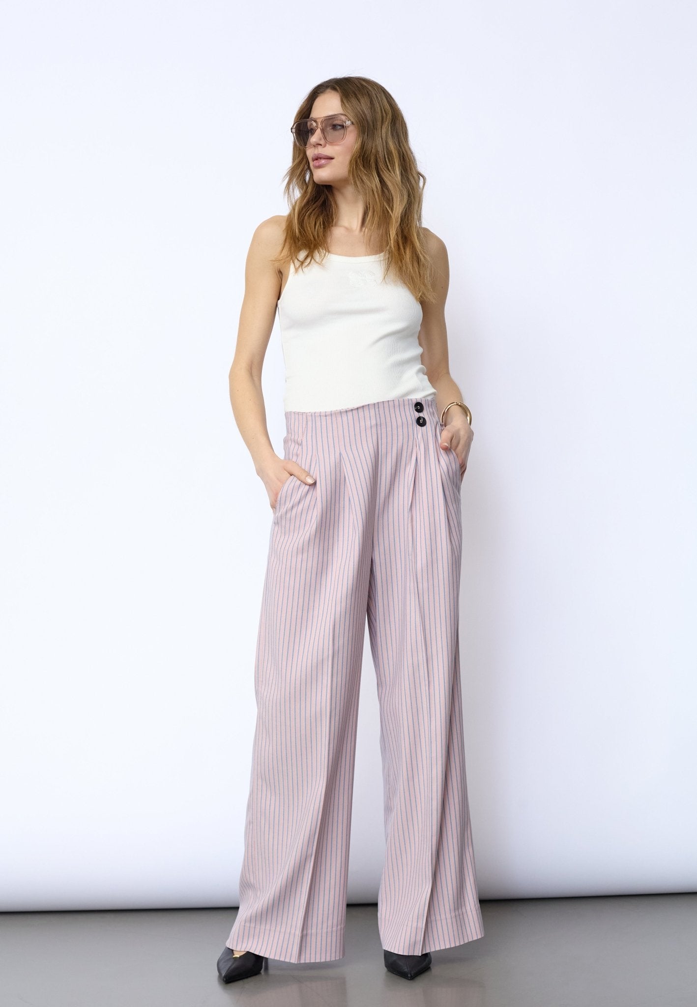 SalvieCC Pleat Pant - Rosa - Co'couture