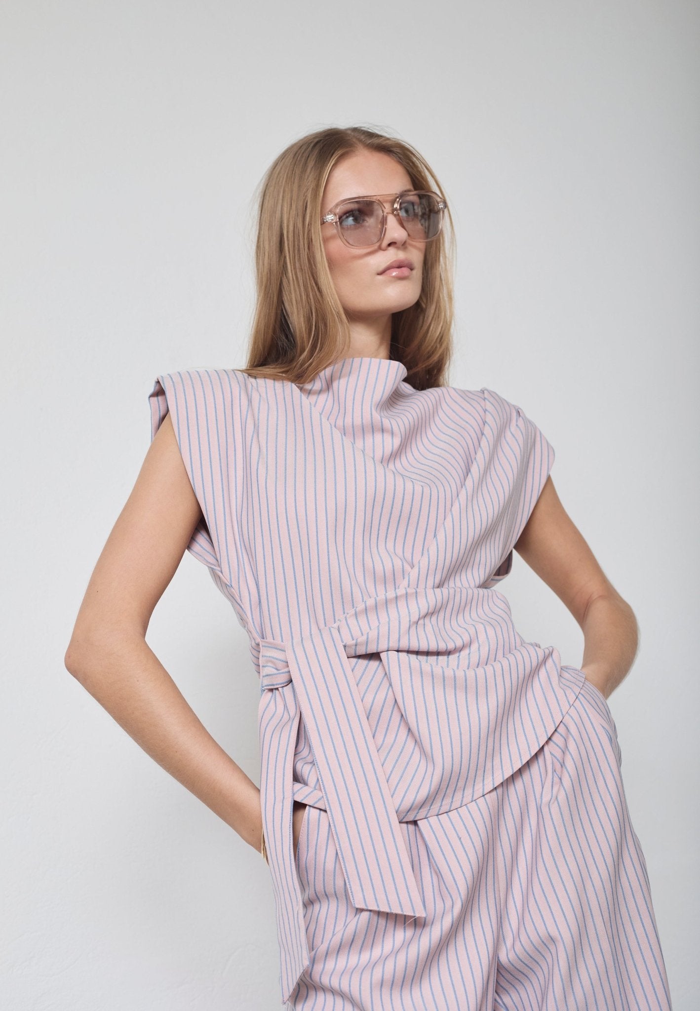 SalvieCC Pleat Top - Rosa - Co'couture
