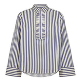 SamsonCC Stripe Frill Shirt - Navy - Co'couture