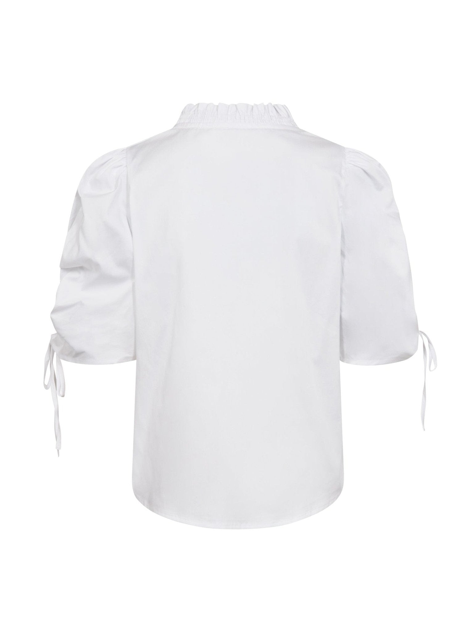 SannaCC SS Puff V - Blouse - White - Co'couture