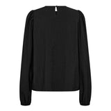 ShinaCC Pintuck Blouse - Black - Co'couture