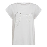 SiaraCC Metallic Joy Tee - White - Co'couture