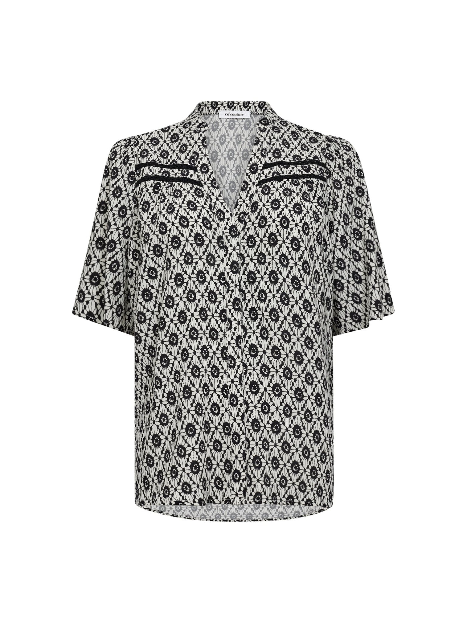 SofiaCC SS Shirt - OffWhite - Black - Co'couture
