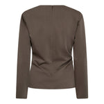 TengaCC Pleat Blouse - Walnut - Co'couture