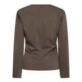 TengaCC Pleat Blouse - Walnut - Co'couture