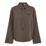 TengaCC Tie Blouse - Walnut - Co'couture