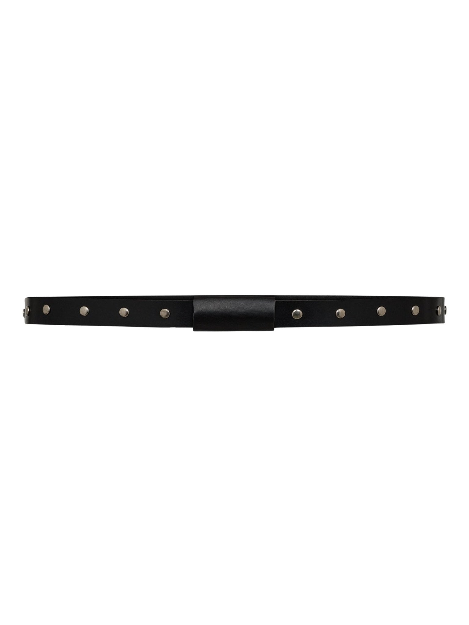 TonnaCC Leather Stud Belt - Black - Co'couture