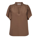 ToraCC Frill V - top - Walnut - Co'couture