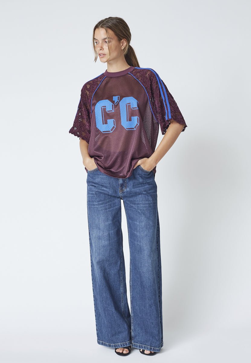 TreyCC Lace Tee - New Blue - Co'couture
