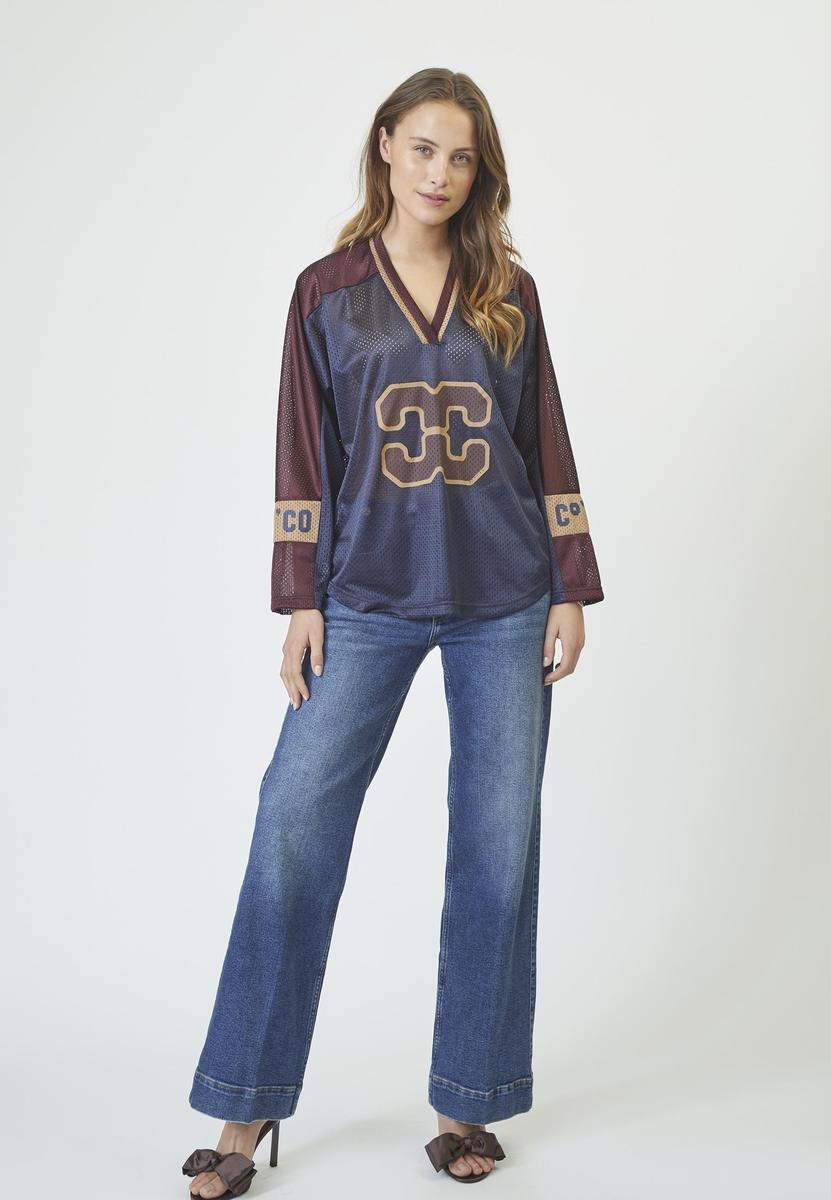 TreyCC Logo Blouse - Navy - Co'couture
