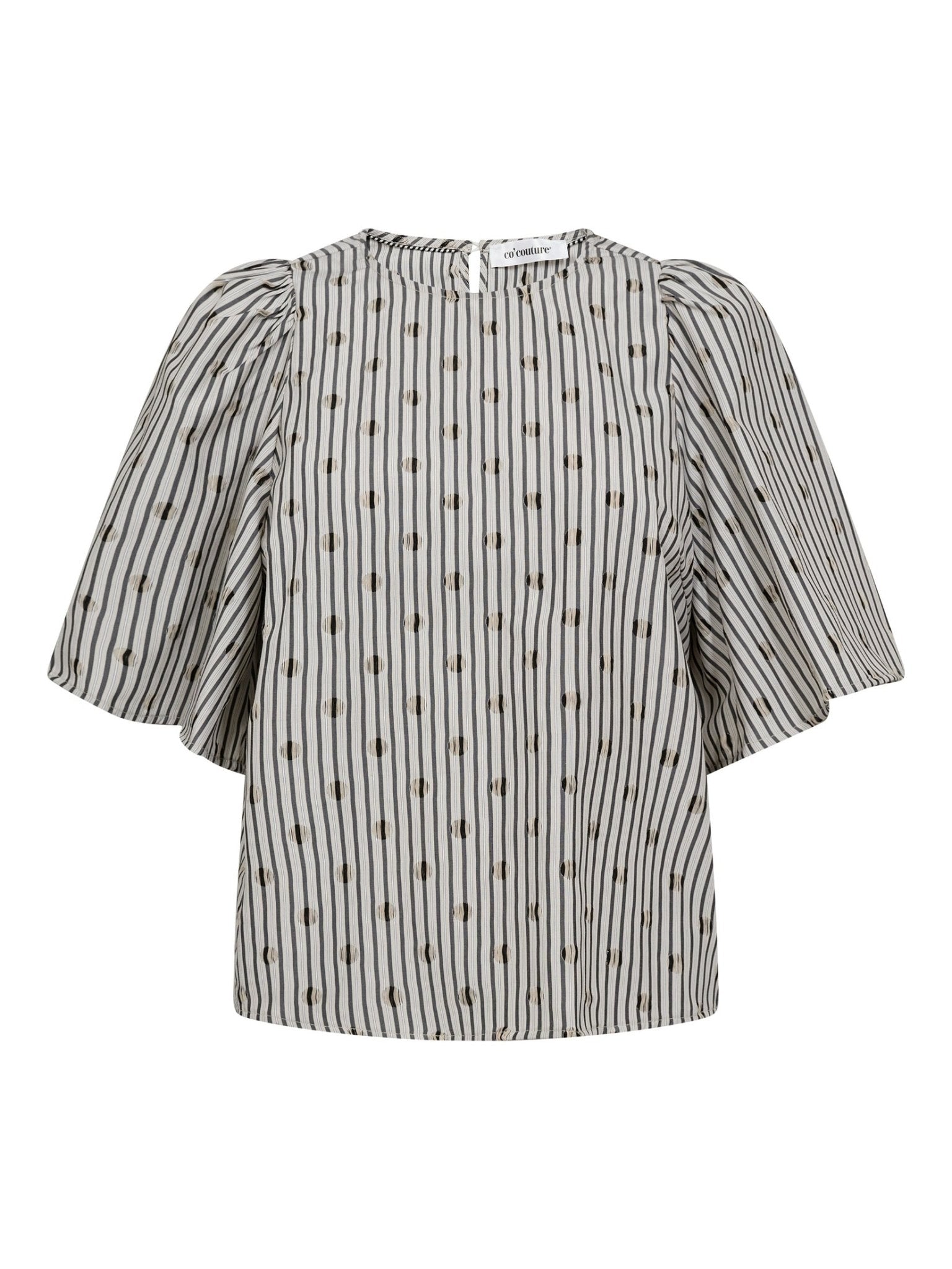 TrixieCC Dot Blouse - Light Grey - Co'couture