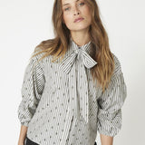 TrixieCC Dot Bow Shirt - Light Grey - Co'couture