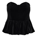 VessiCC Velour Balloon Corsage - Black - Co'couture