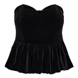 VessiCC Velour Balloon Corsage - Black - Co'couture