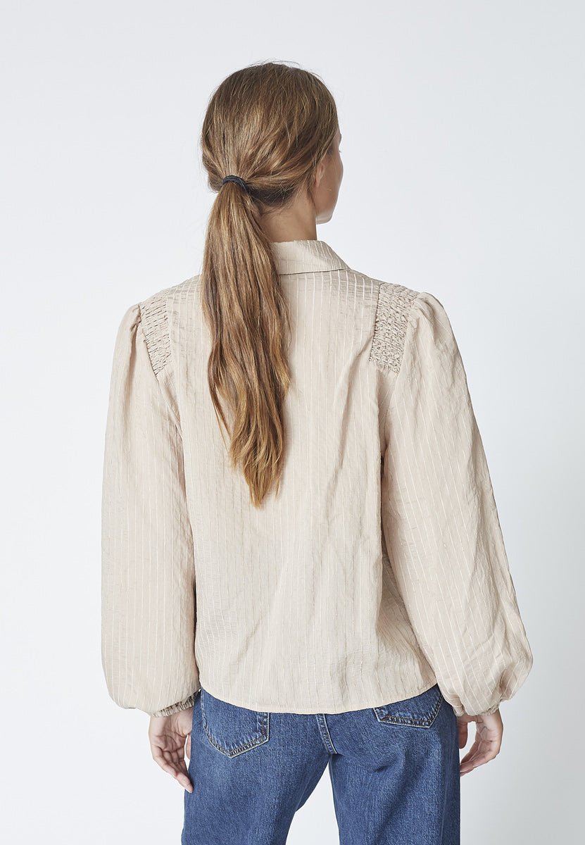 ViolaCC Smock Shirt - Taupe - Co'couture