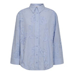 XavierCC Stripe Flower Shirt - Pale Blue - Co'couture
