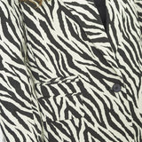 ZiggyCC Zebra Single Blazer - OffWhite - Black - Co'couture